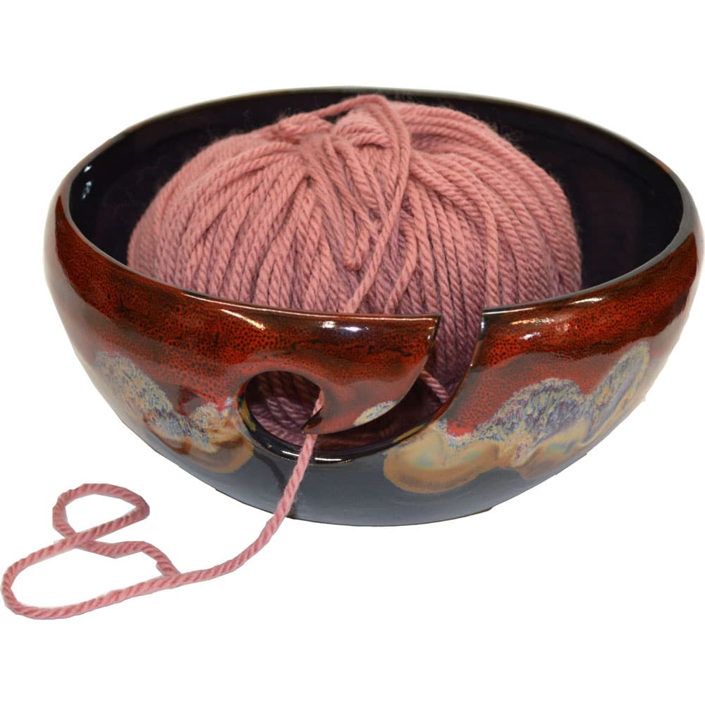 A Non-Pattern Glazed Yarn Bowl