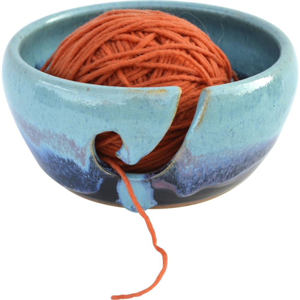 A Non-Pattern Glazed Yarn Bowl