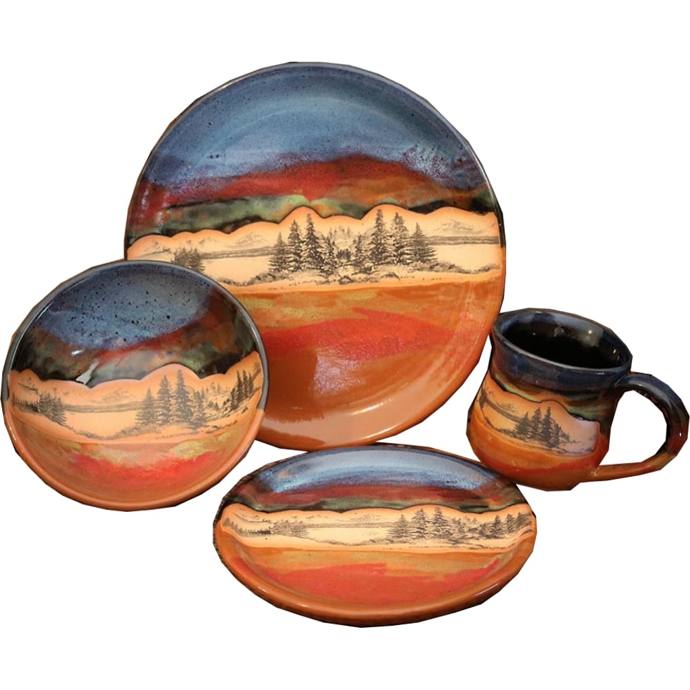 Mountain Scene Place Setting
