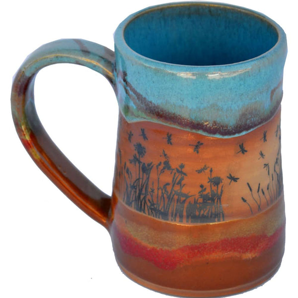 Dragonflyscape 24 Oz. Tankard