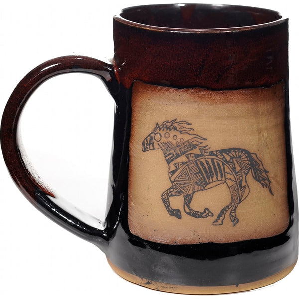 Southwest Running Horse 24 Oz. Tankard