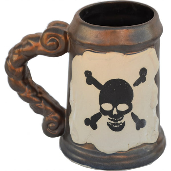 Black Skull and Crossbones 26 Oz. PB Tankard