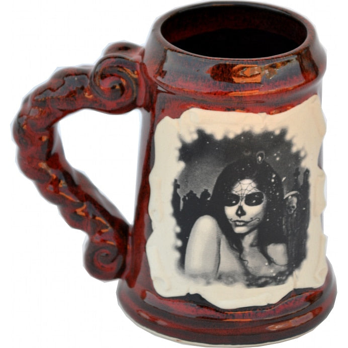 Day of the Dead Woman 26 Oz. PB Tankard