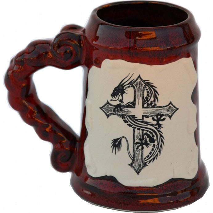 Dragon and Cross 2 26 Oz. PB Tankard