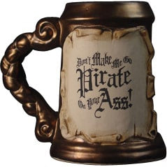 Go Pirate Decal 26 Oz. PB Tankard