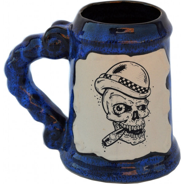 Skull with Bowler 26 Oz. PB Tankard