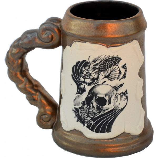 Skull with Dragon 26 Oz. PB Tankard