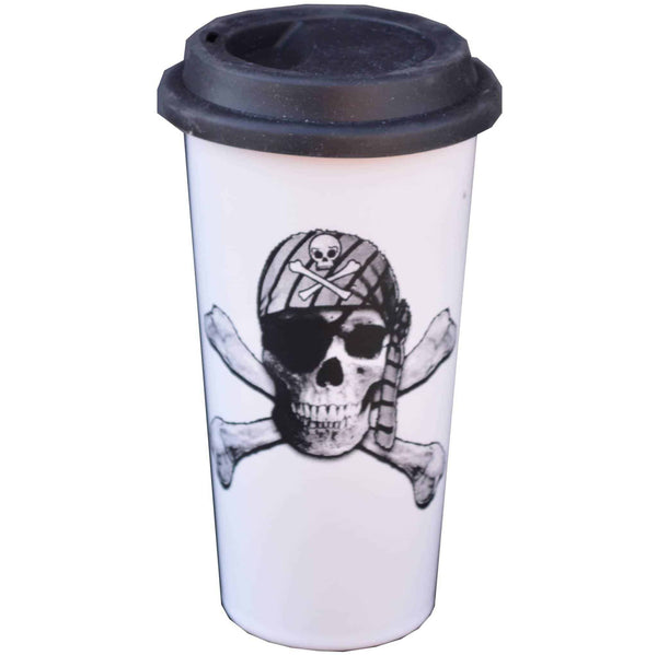 Bandanna Skull Double Walled Travel Mug