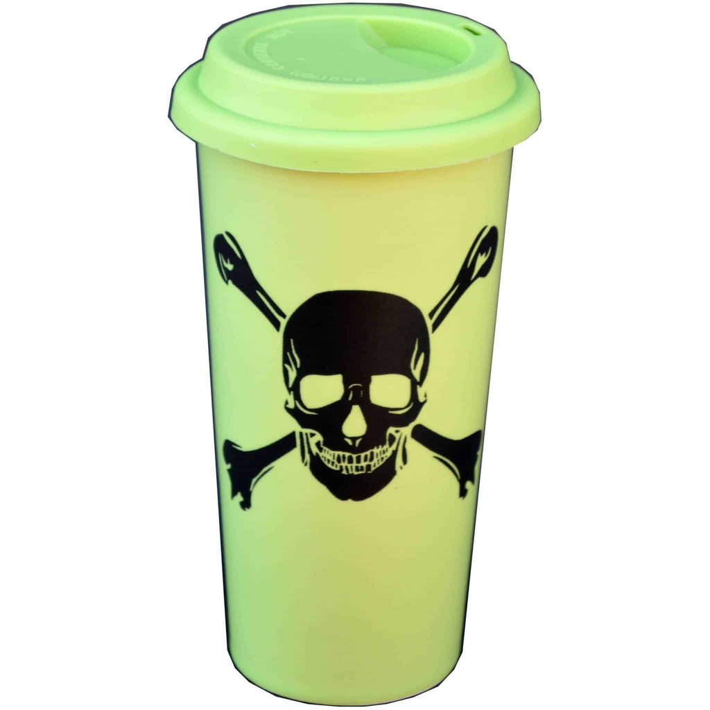 Black Skull N Crossbones Double Walled Travel Mug