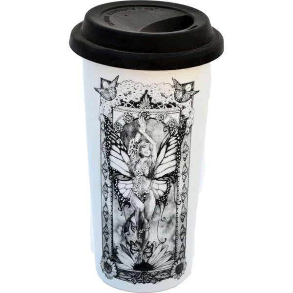 Butterfly Fairy Double Walled Travel Mug