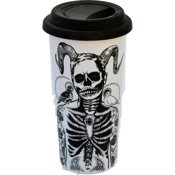 Devil Skull Double Walled Travel Mug