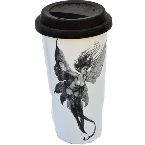 Fairy with Butterfly Wings Double Walled Travel Mug