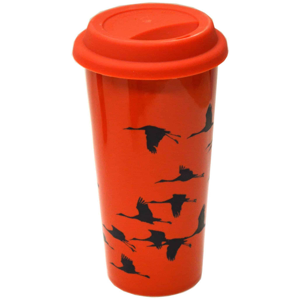Flight of the Cranes Double Walled Travel Mug