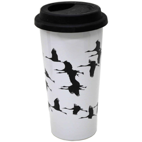 Flight of the Cranes Double Walled Travel Mug