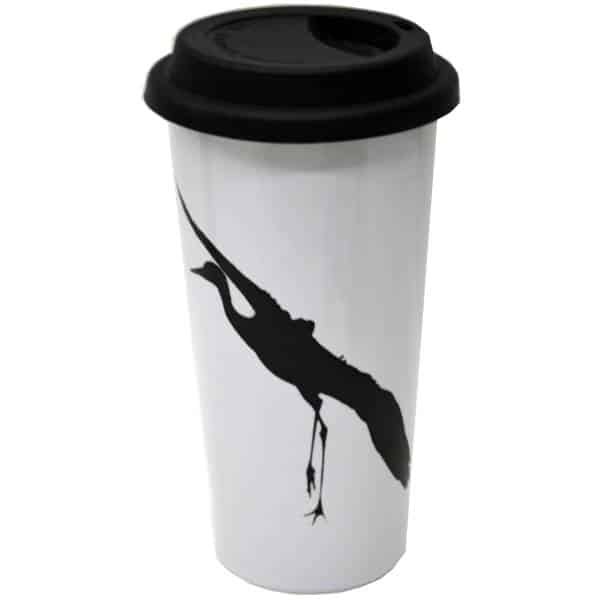Flying Crane Double Walled Travel Mug