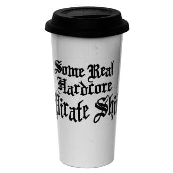 Pirate Shit Decal Double Walled Travel Mug