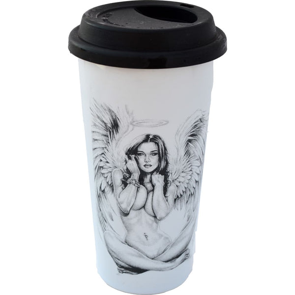 Naked Angel Double Walled Travel Mug