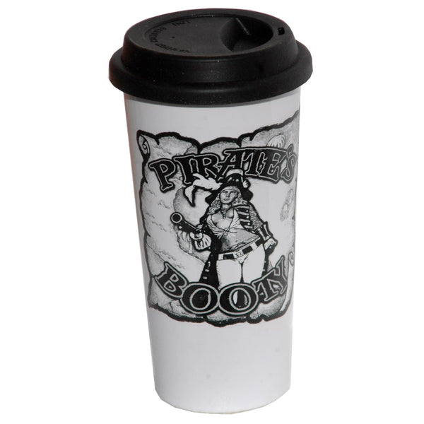 Pirate Booty Decal Double Walled Travel Mug