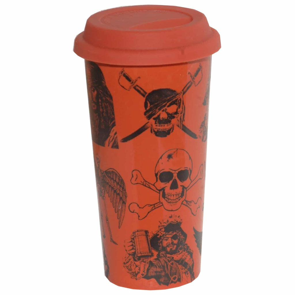 Pirate Collage Double Walled Travel Mug