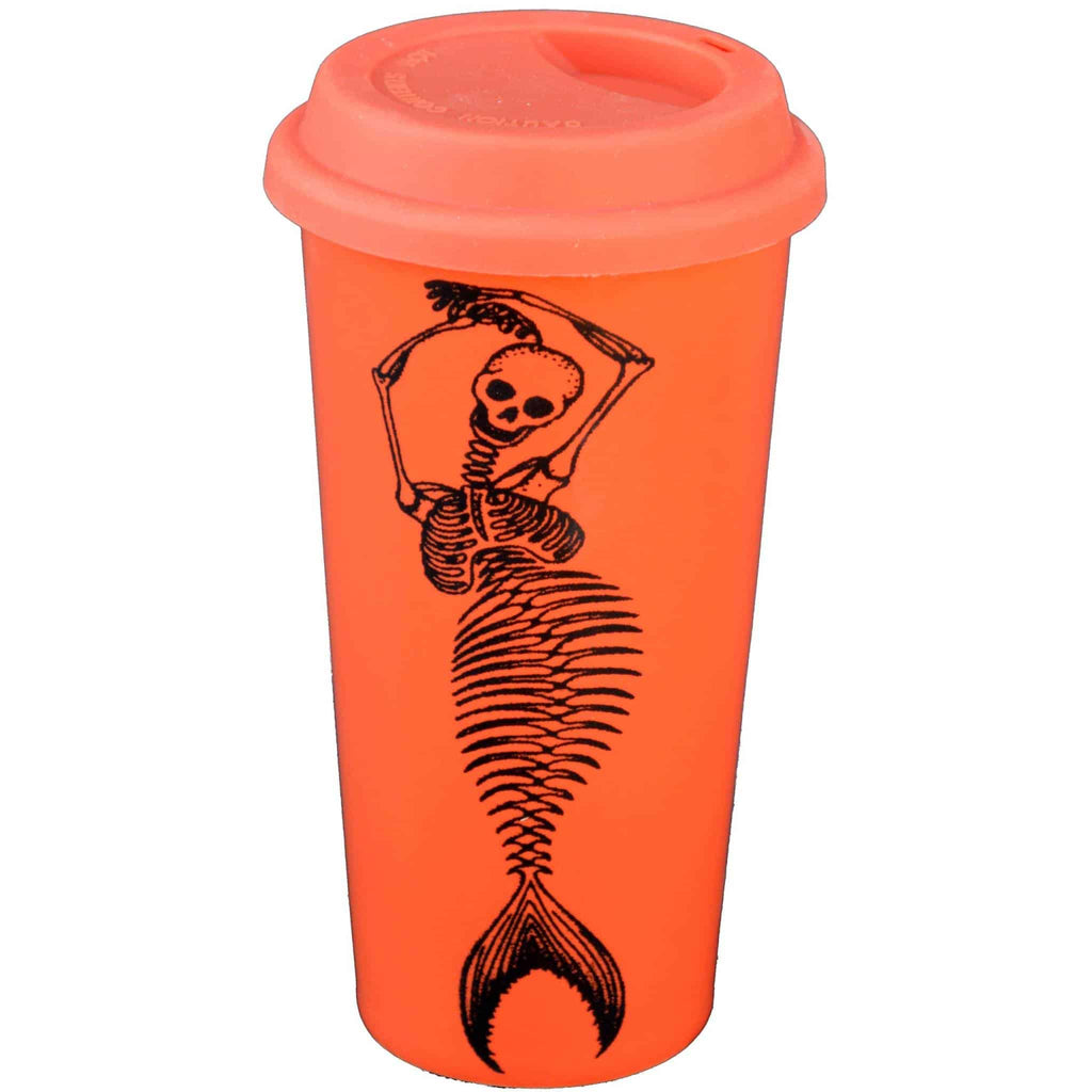 Mermaid Skeleton Double Walled Travel Mug