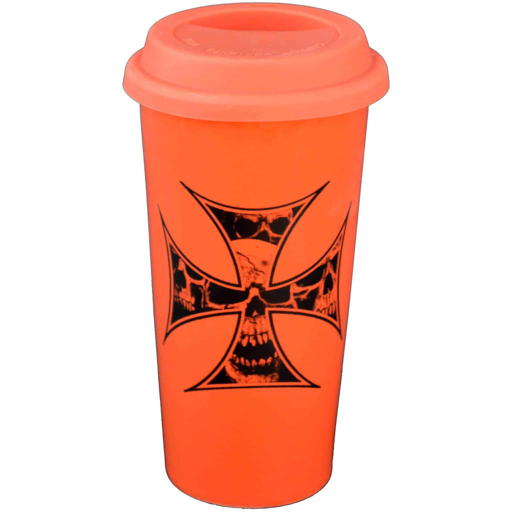 Skull Cross Double Walled Travel Mug