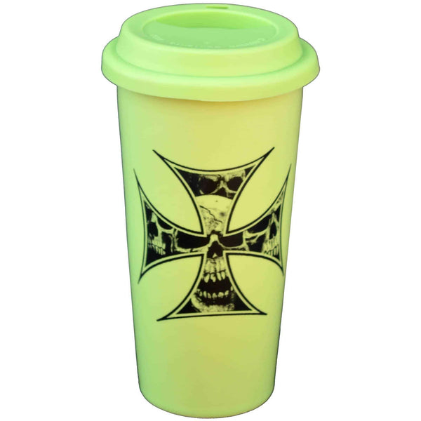 Skull Cross Double Walled Travel Mug