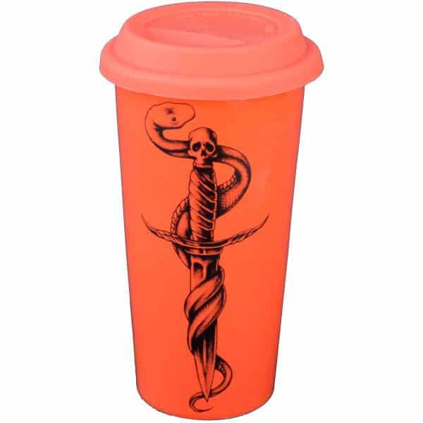 Snake with Knife Double Walled Travel Mug