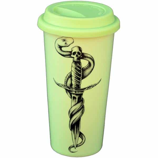 Snake with Knife Double Walled Travel Mug