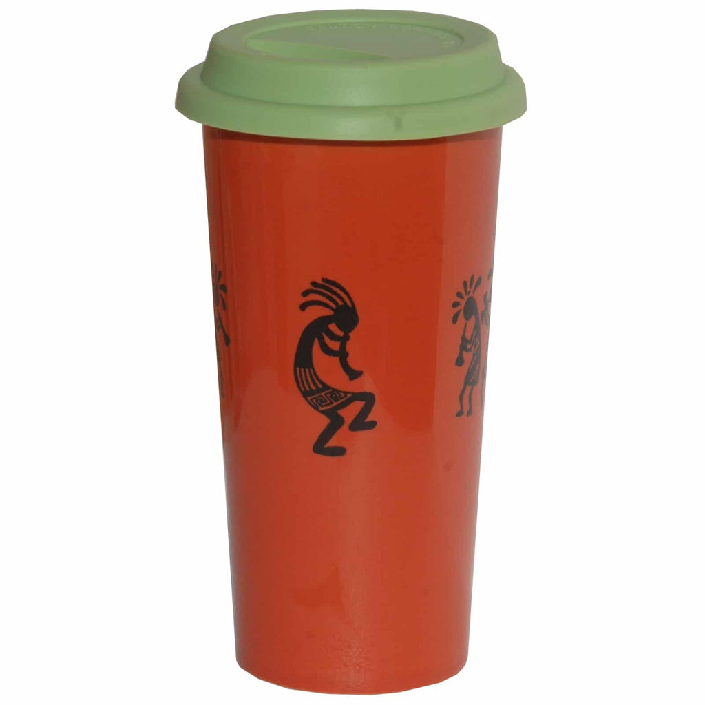 Trio Kokopelli Double Walled Travel Mug