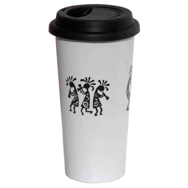 Trio Kokopelli Double Walled Travel Mug