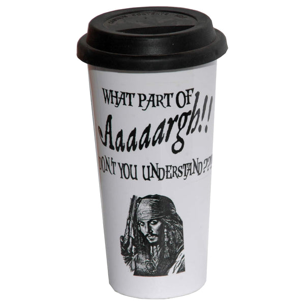 Captain Jack Decal Double Walled Travel Mug