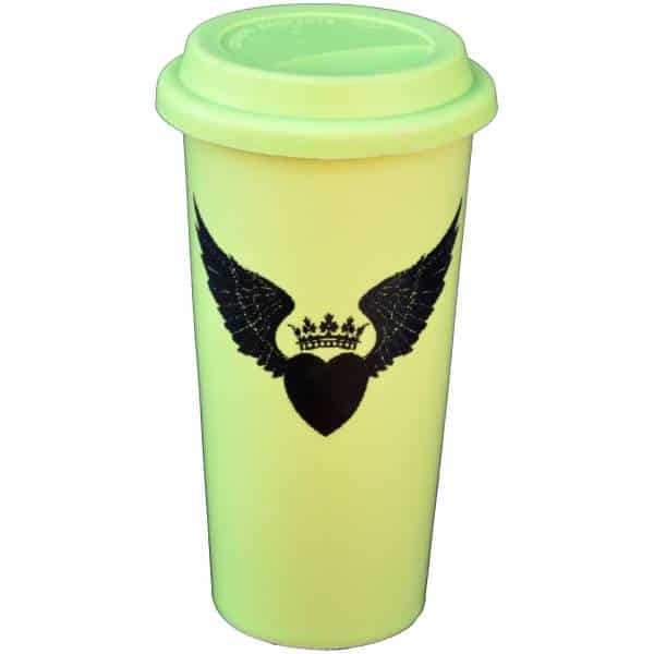 Winged Heart Double Walled Travel Mug