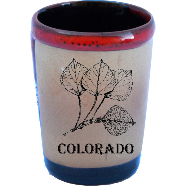 Aspen Leaf Colorado Shot Glass