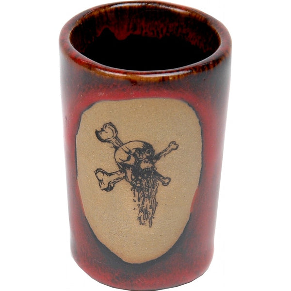 Puking Skull and Crossbones Shot Glass