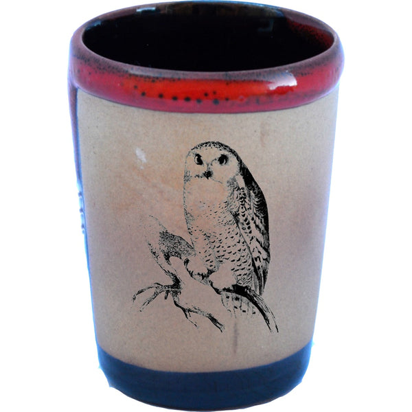 Snowy Owl Shot Glass