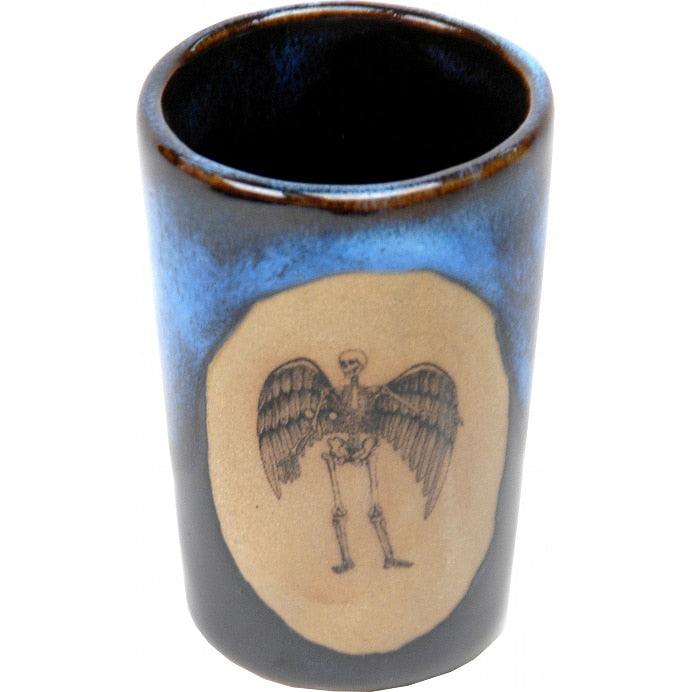 Winged Skeleton Shot Glass