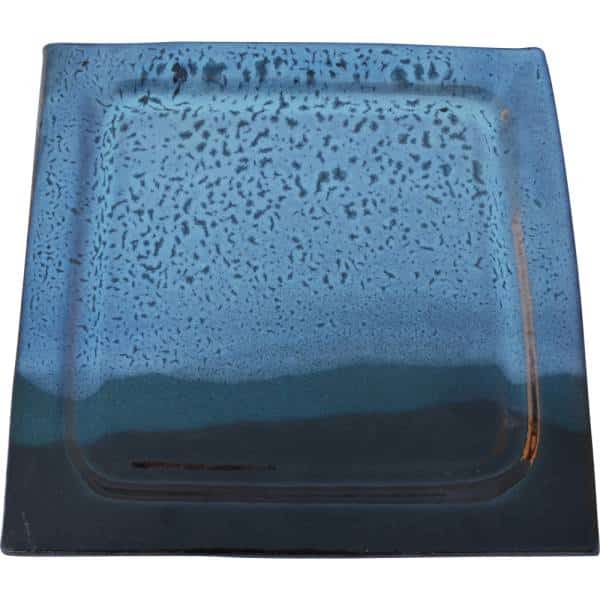 A Non-Pattern Glazed Square Salad Plate