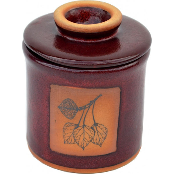 Aspen Leaf French Butter Keeper