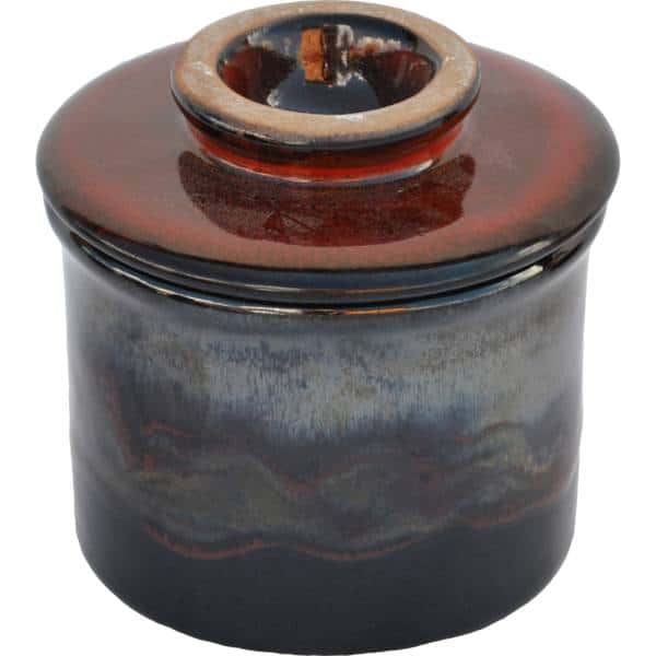 A Non-Pattern Glazed French Butter Keeper