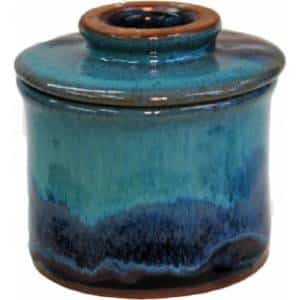 A Non-Pattern Glazed French Butter Keeper