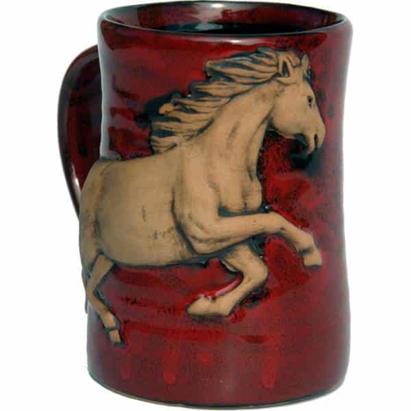 3-D Running Horse Tankard