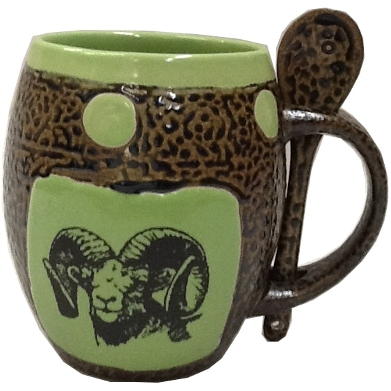 Big Horn Sheep Mug with Spoon