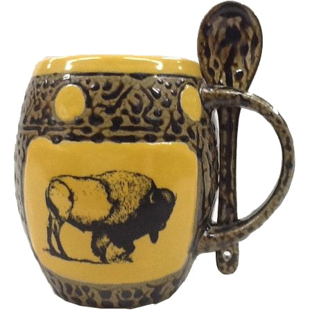 Buffalo Mug with Spoon