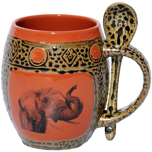 Elephant Mug with Spoon