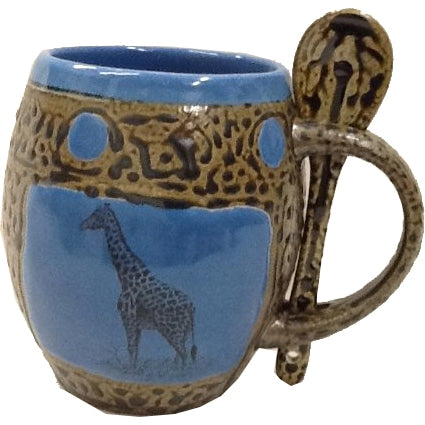 Giraffe 2 Mug with Spoon