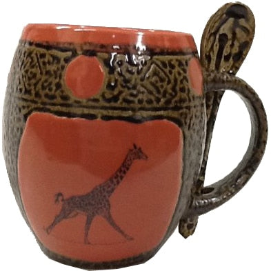 Giraffe 3 Mug with Spoon