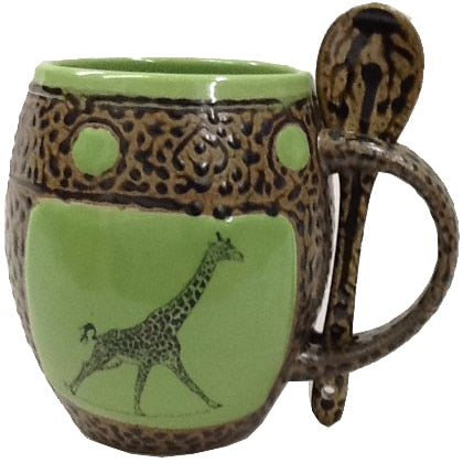 Giraffe 3 Mug with Spoon