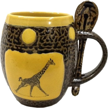 Giraffe 3 Mug with Spoon