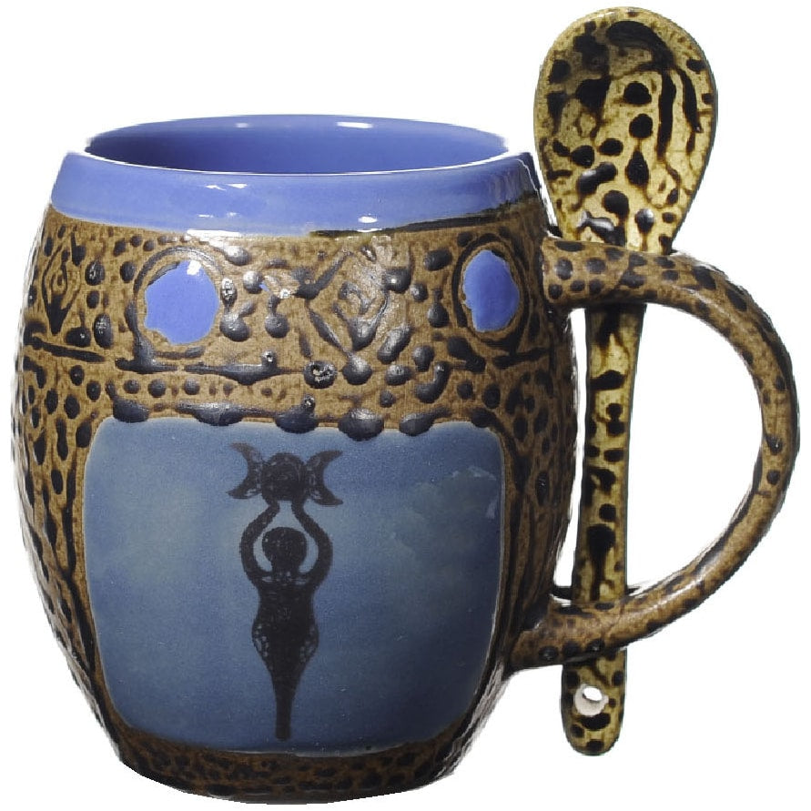 Goddess Mugs with Spoons Box Set