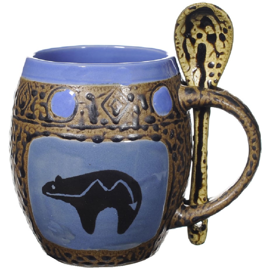 Heartline Bear Mug with Spoon